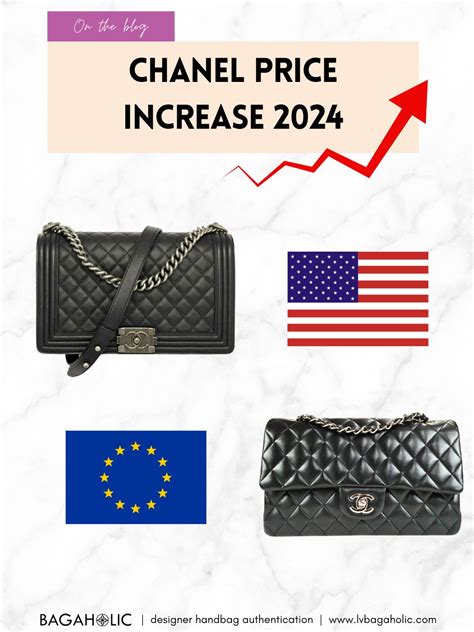 chanel price increase 2024 when|chanel woc price 2024.